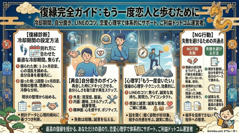 恋人との復縁の方法｜成功率を高める心理学と状況別ステップ