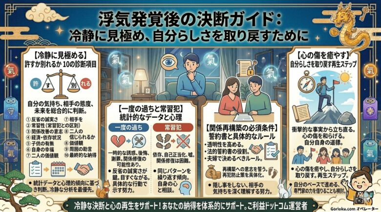 恋人に浮気されたら別れるべき？後悔しない判断基準と再構築のコツ