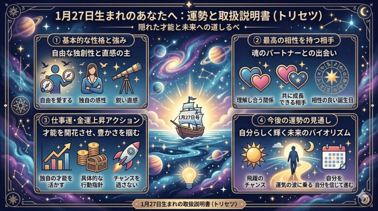 1月27日生まれの運勢と才能溢れる基本性格