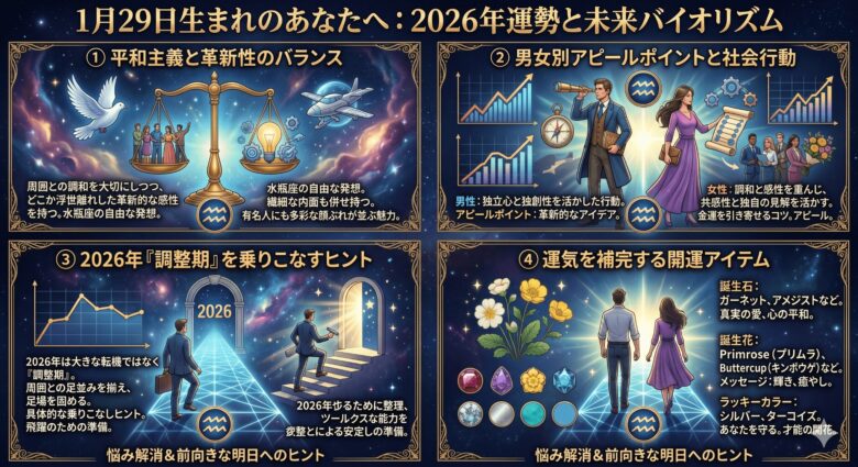 1月29日生まれの運勢完全ガイド｜2026年の傾向と性格分析