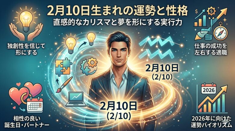 2月10日生まれの運勢と性格の全貌