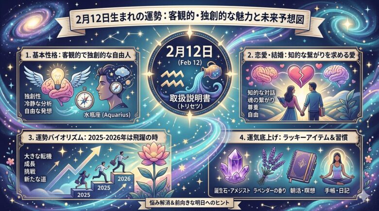 2月12日生まれの運勢を徹底解説！性格や相性は？