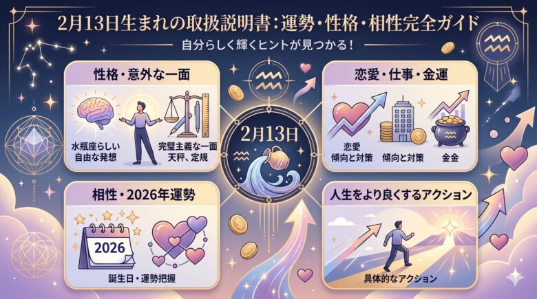 2月13日生まれの運勢と基本的な性格