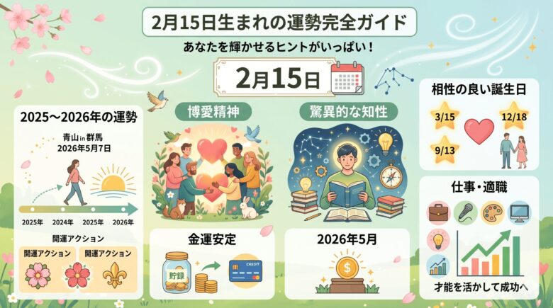 2月15日生まれの運勢を徹底解説！性格・相性・2025年の予測