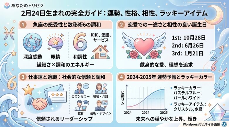 2月24日生まれの運勢と性格！魚座の才能と相性を徹底解説