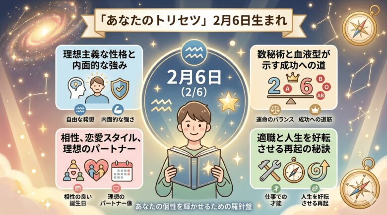 2月6日生まれの運勢は？性格・相性・仕事運を徹底解説！