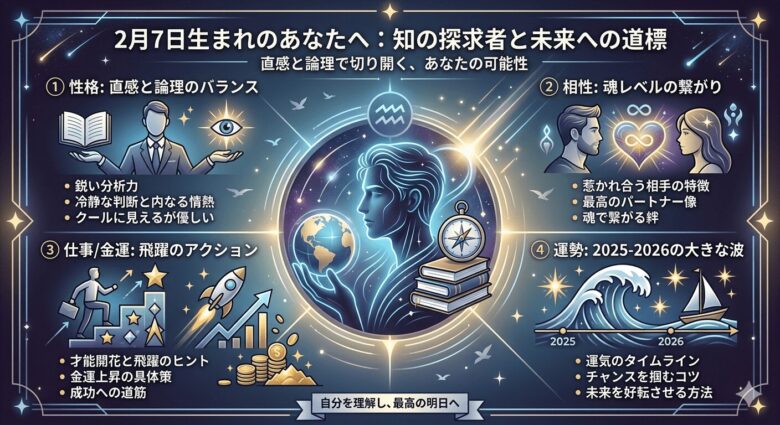 2月7日生まれの運勢と本質的な性格